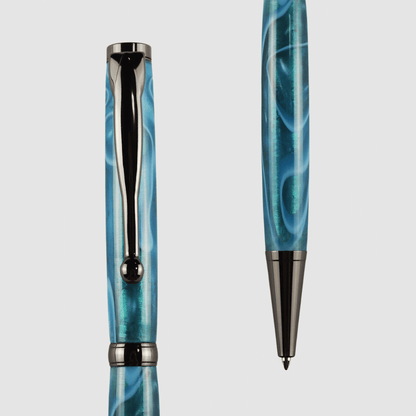 Acrylic Twist Pen - Arctic Blue