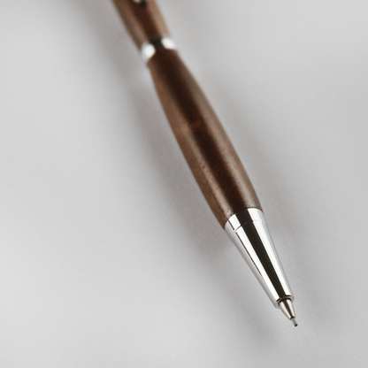 Imbuia Clutch Pencil - Silver