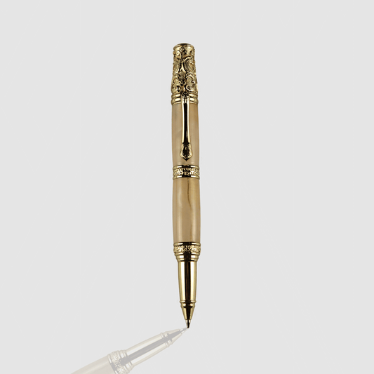 Victorian Twist Pen - Gold Papaya Pearl
