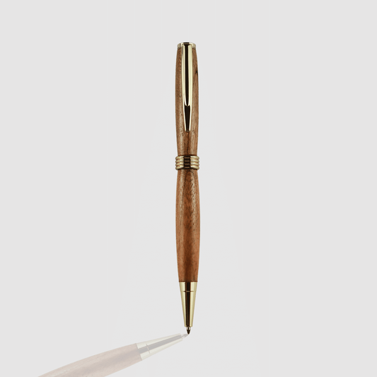Mahogany Streamline Twist Pen - Gold
