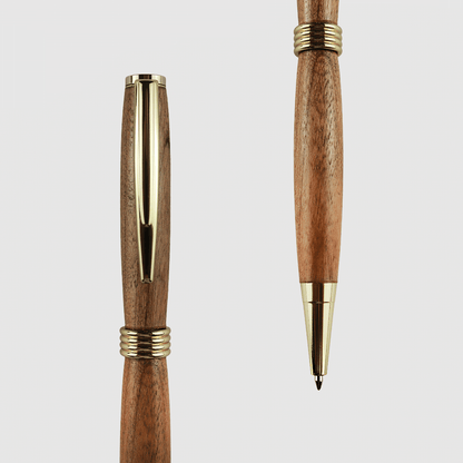 Mahogany Streamline Twist Pen - Gold